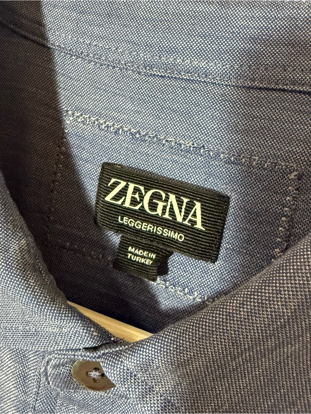 Zegna Leggerissimo Silk Cotton Blue Knit Polo Shirt Size XXL / 56 Short Sleeve - Picture 2 of 10